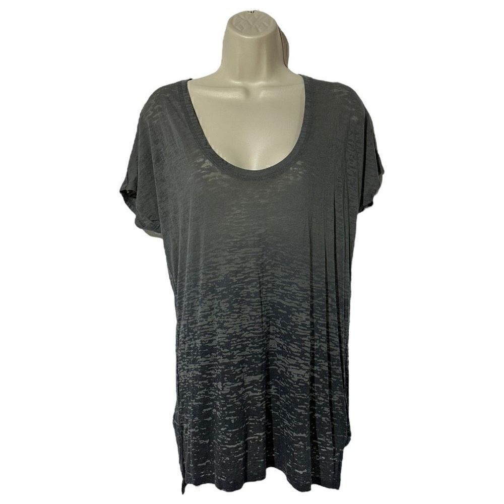 BCBG MAXAZRIA Women’s Grey Ombré Short Sleeved Shirt Size XS